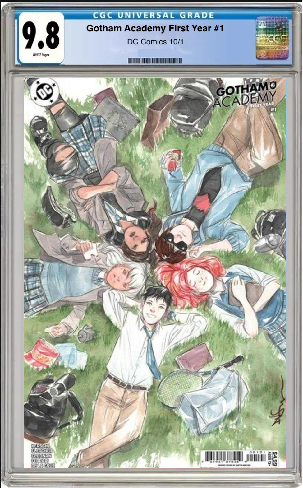 Comic book cover of Gotham Academy: Year One #1 Cover B with CGC grading label