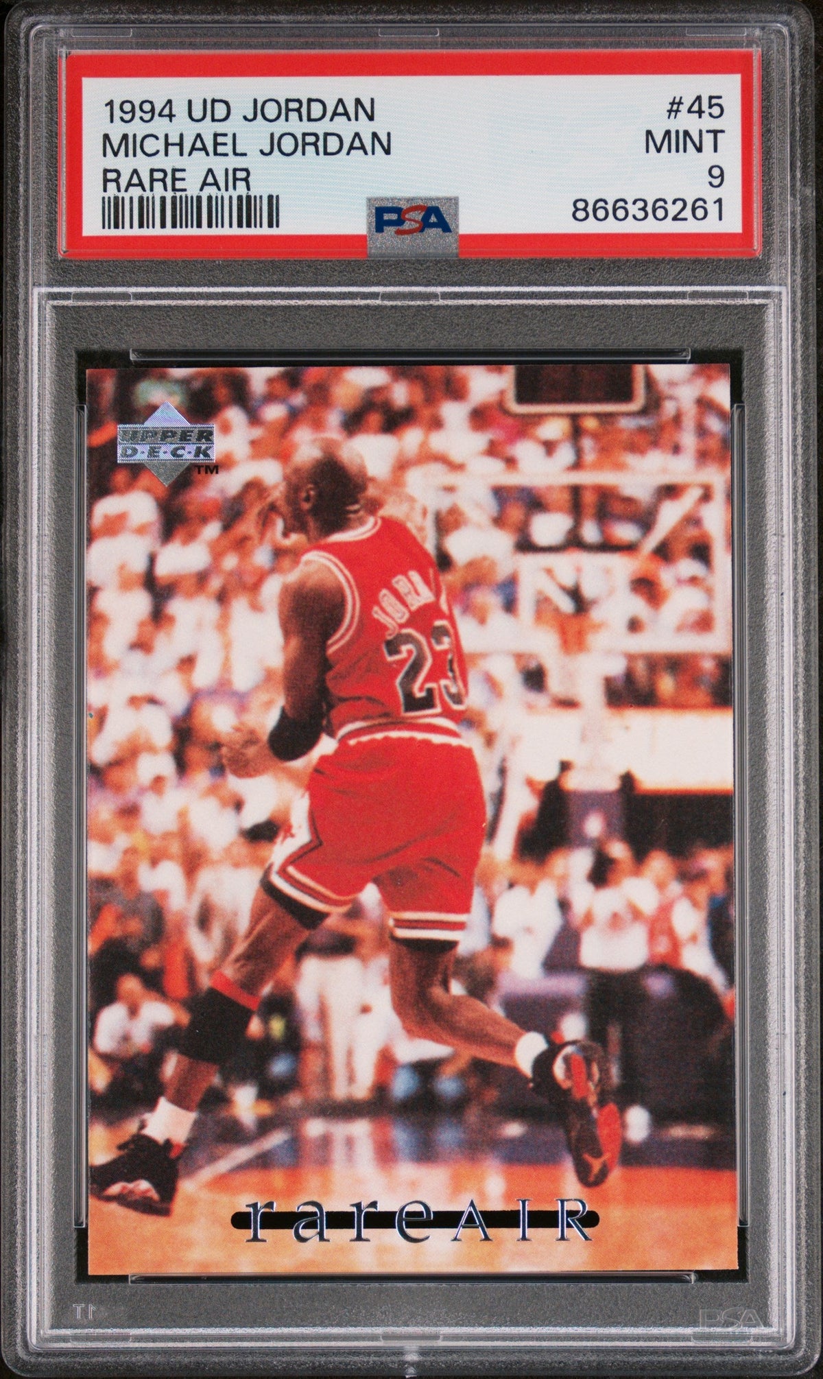 1994 UPPER DECK MJ RARE AIR MICHAEL JORDAN RARE AIR #45 - PSA 9