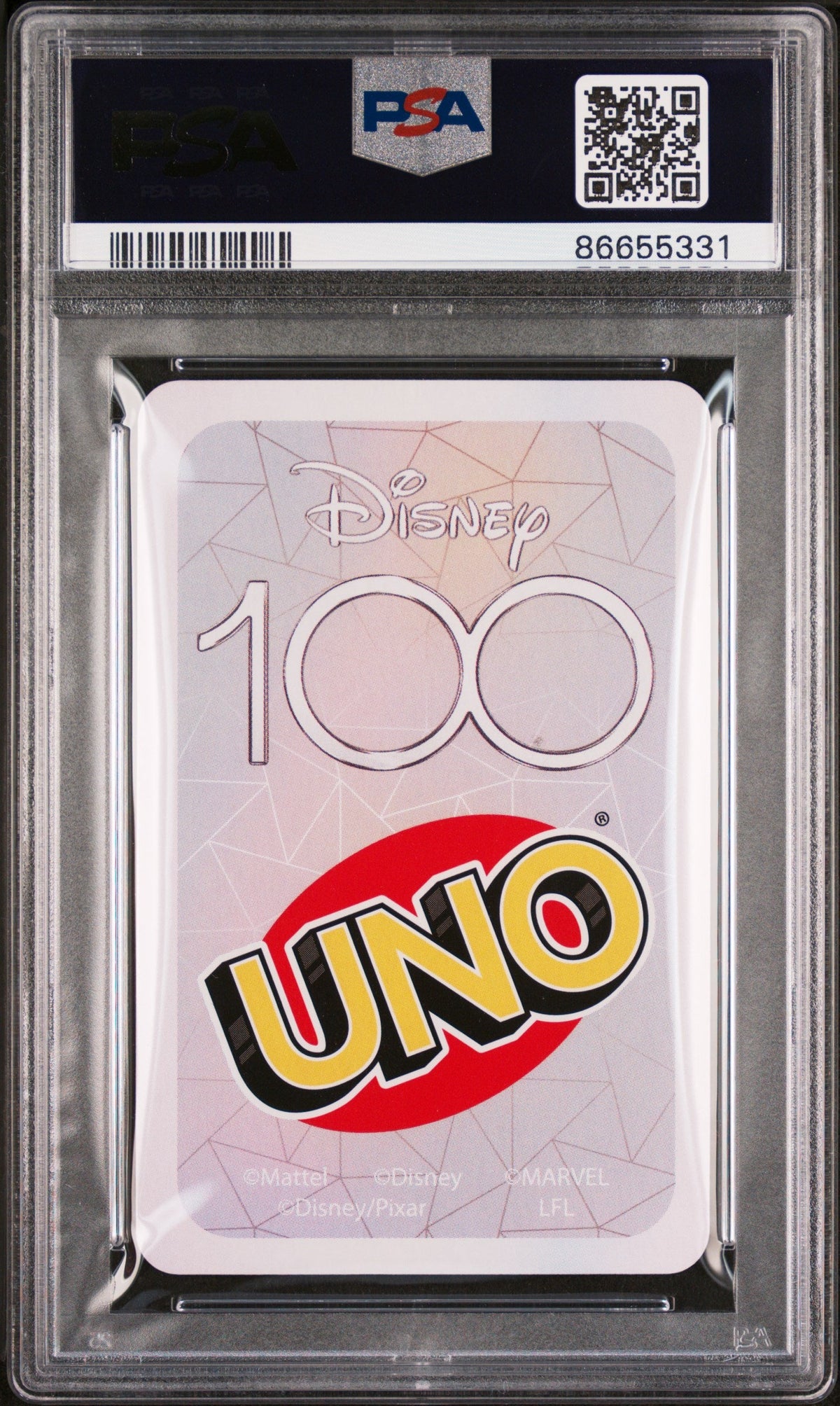 2023 UNO DISNEY 100 WALL E YELLOW REVERSE PSA 9