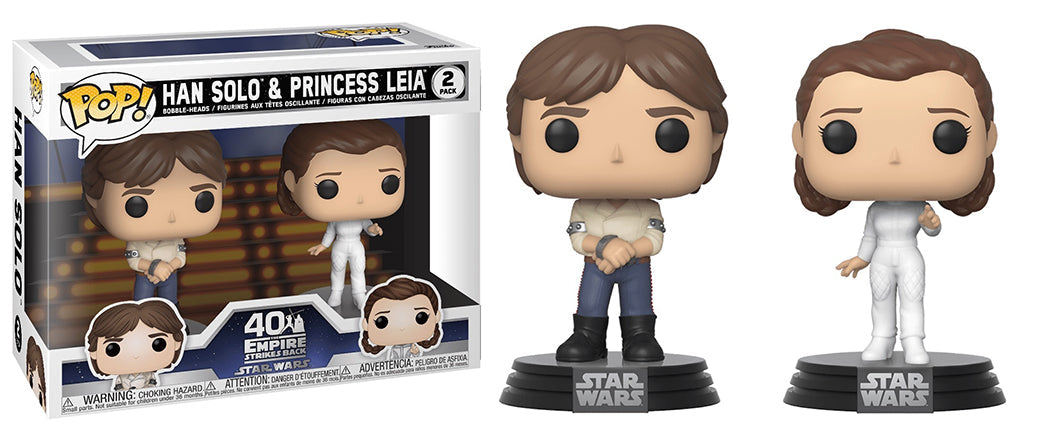 Han Solo &amp; Princess Leia 2-pk