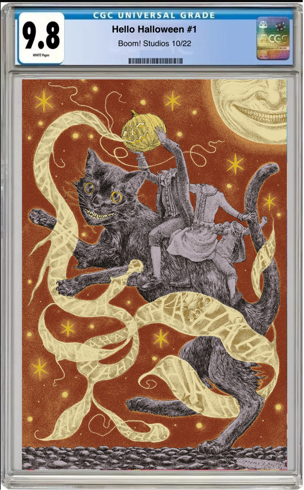 Comic book cover of Hello Halloween #1 Cover C with CGC 9.8 grading label.