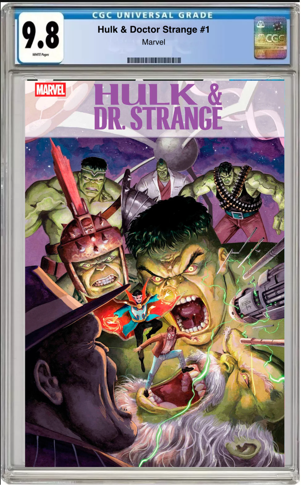 Hulk &amp; Doctor Strange #1 CGC Graded 9.8 German Peralta Cover