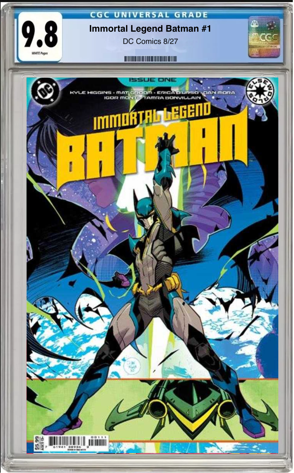 Comic book cover of Immortal Legend Batman #1 Main Cover with CGC grading label.