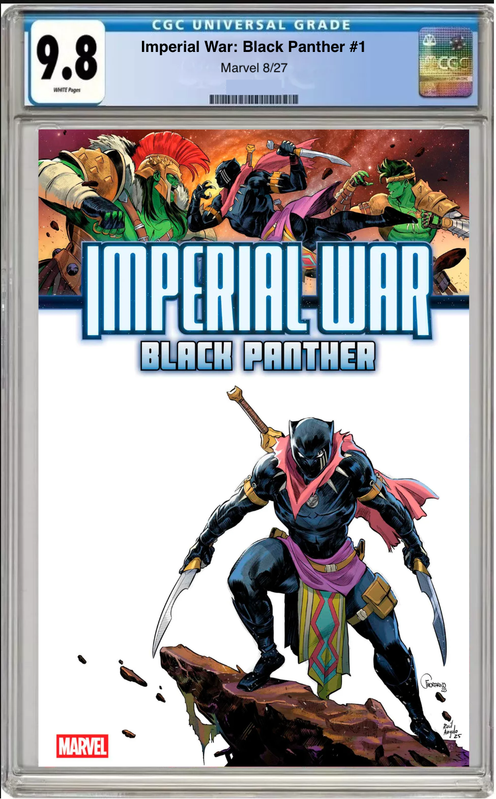 Comic book cover of Imperial War: Black Panther #1 Main Cover with CGC grading label.