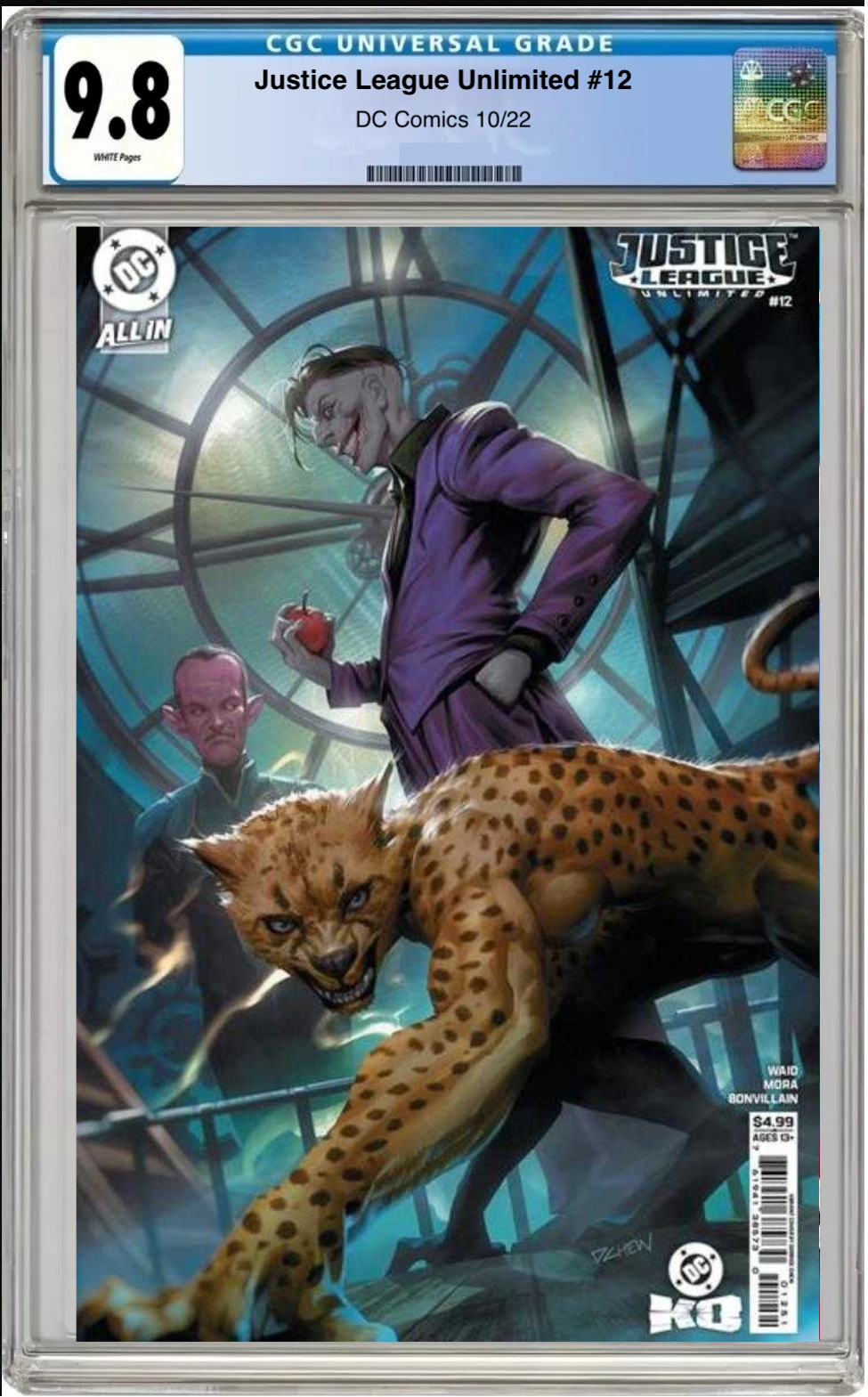 Comic book cover of Justice League #12 Cover C with CGC 9.8 grading label.