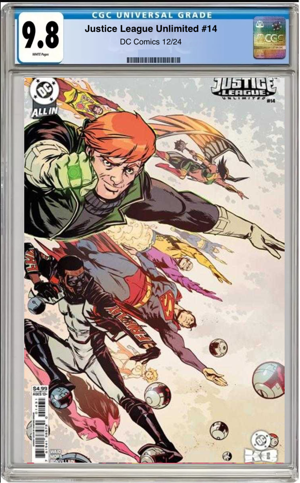 Justice League Unlimited #14 – CGC Graded 9.8 Cover B