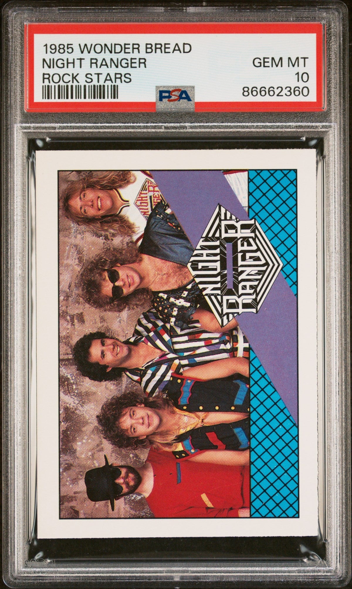 1985 WONDER BREAD ROCK STARS NIGHT RANGER ROCK STARS # - PSA 10