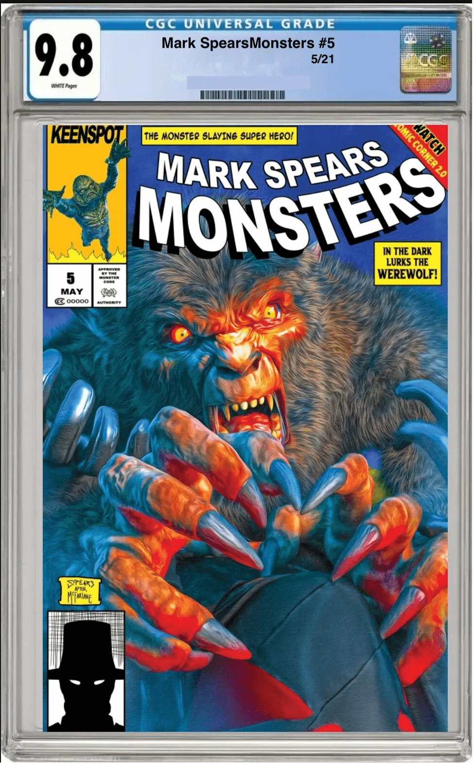 mark spears monsters #5 cgc graded 9.8 cover c