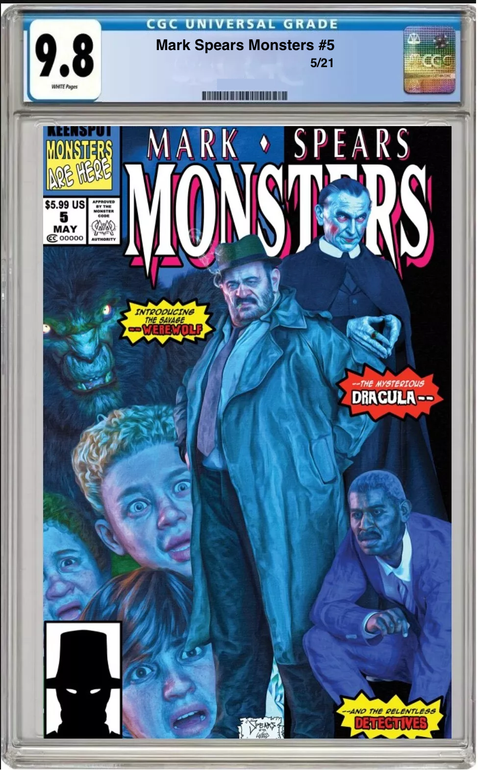 mark spears monsters #5 cgc graded 9.8 cover d