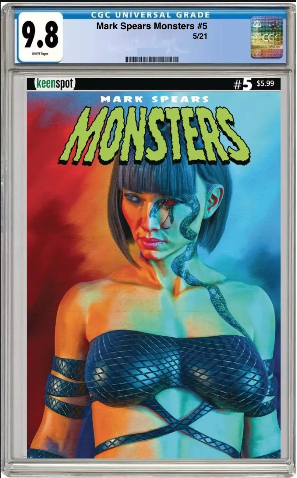 mark pears monsters #5 cgc graded 9.8 cover e