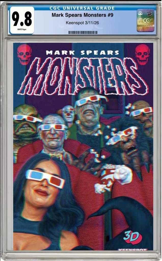 Mark Spears' Monsters #9 – CGC Graded 9.8 Matinee 3D Cover - Dad's