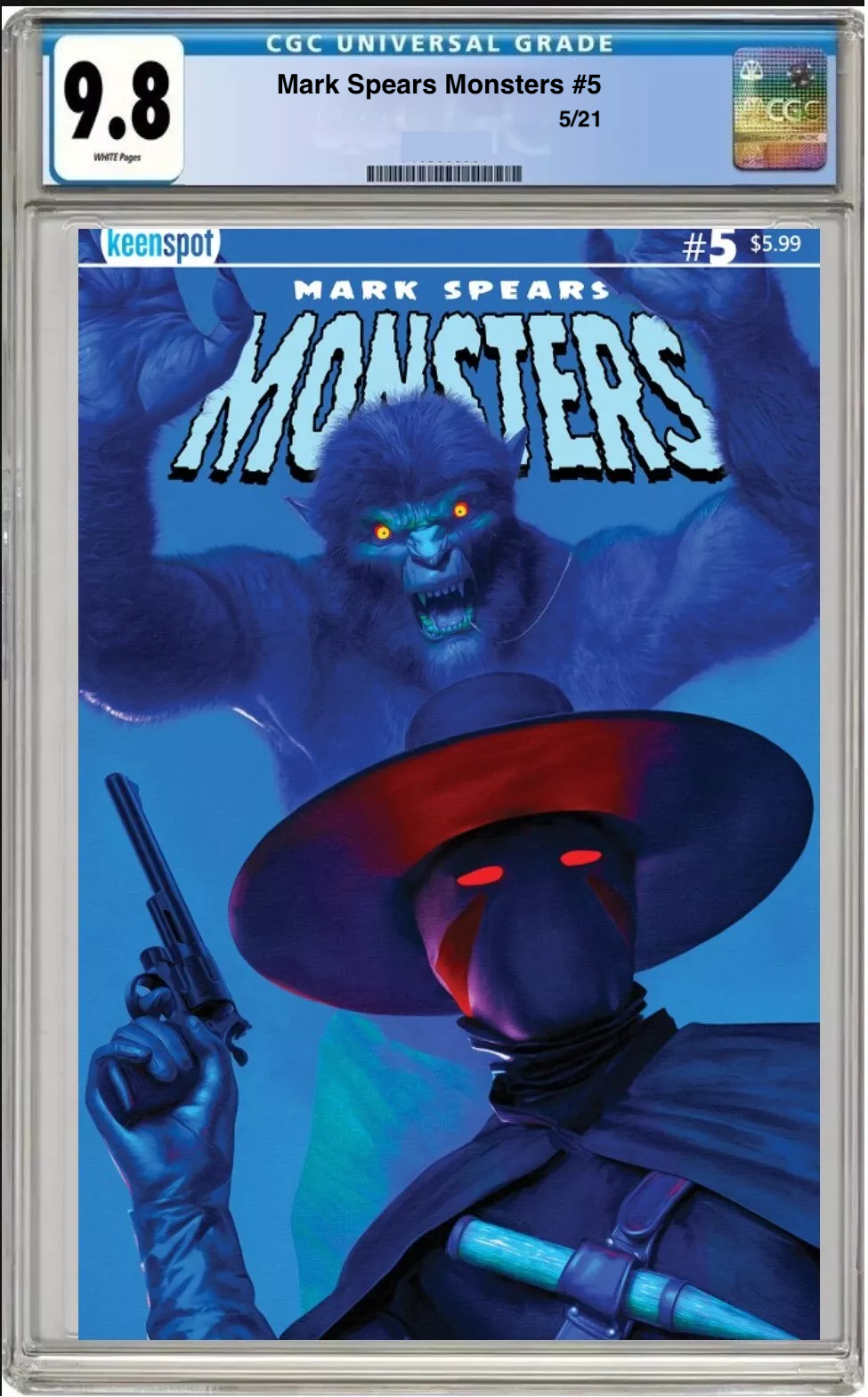 mark spears monsters #5 cgc graded 98 cover a