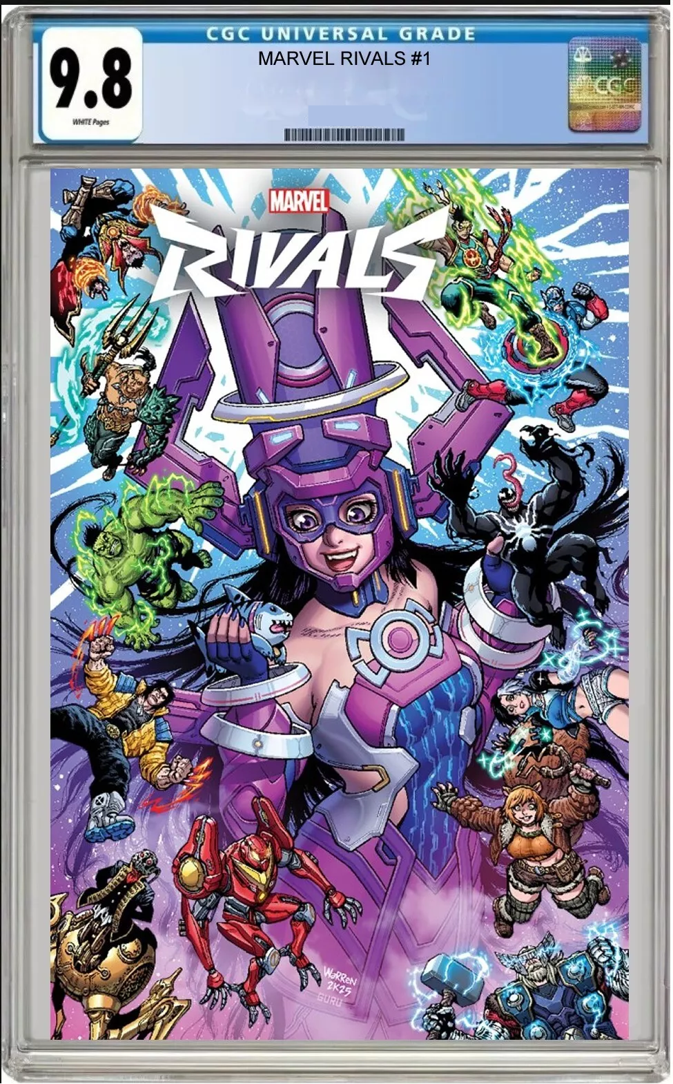 marvel rivals #1 cgc graded 9.8 adam warren cover