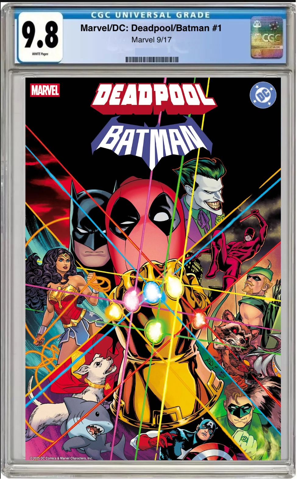 Marvel/DC Deadpool Batman #1 CGC 9.8 Russell Dauterman Homage Marvel/DC Deadpool Batman #1 CGC 9.8 Russell Dauterman Homage