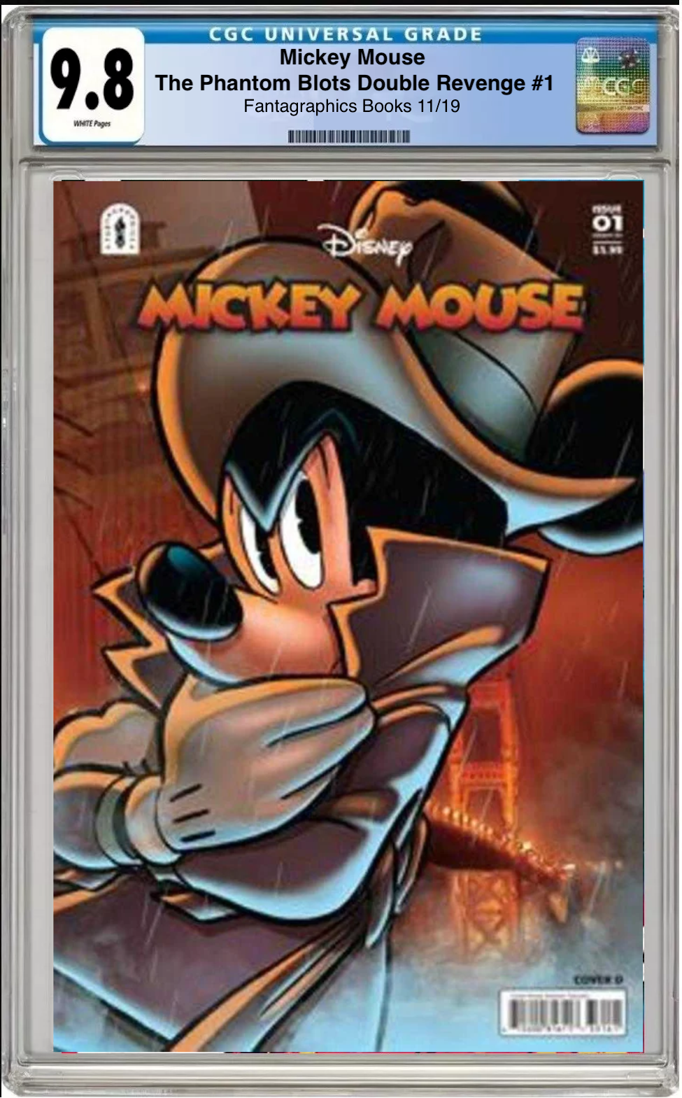 Mickey Mouse: The Phantom Blot’s Double Revenge #1 CGC 9.8 Wraparound Cover (Front) with grading label