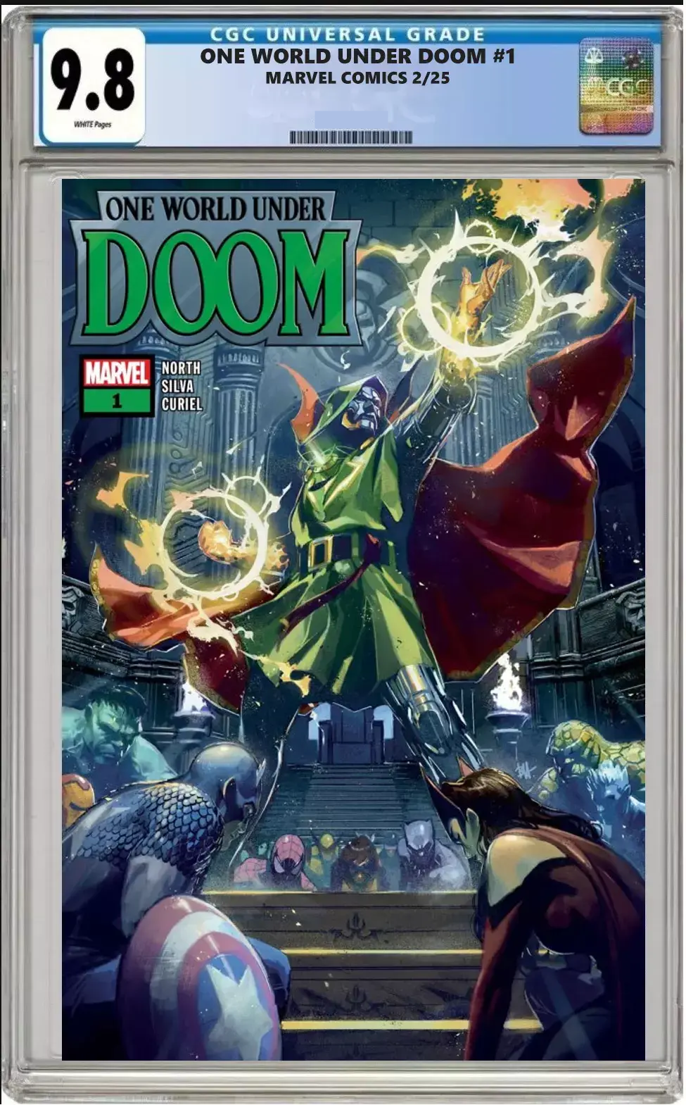 one world under doom #1 cgc graded 9.8 main cover