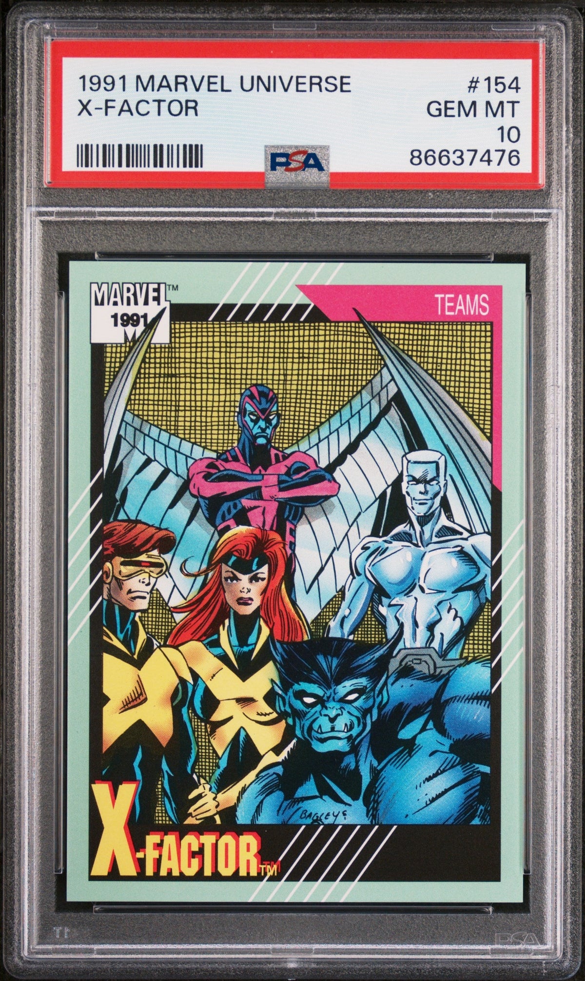 1991 MARVEL UNIVERSE X-FACTOR  #154 - PSA 10