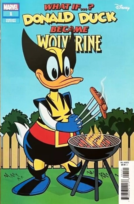 Marvel &amp; Disney: What If...? Donald Duck Became Wolverine (2024) #1B