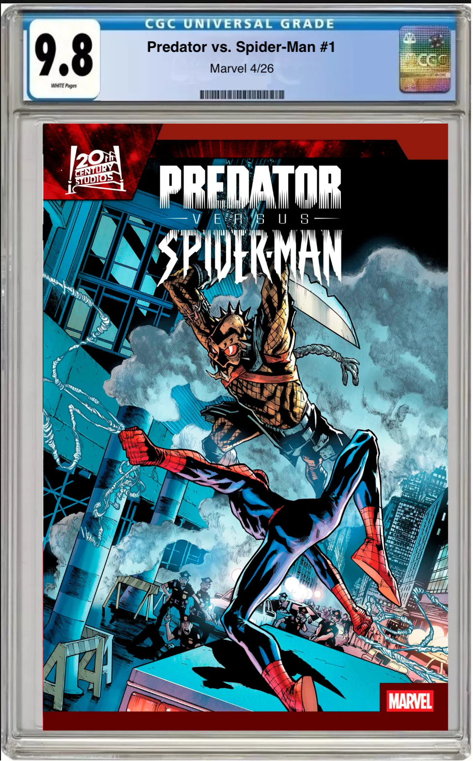 Predator vs. Spider-Man #1 CGC Graded 9.8 - 1:25 Humberto Ramos Cover