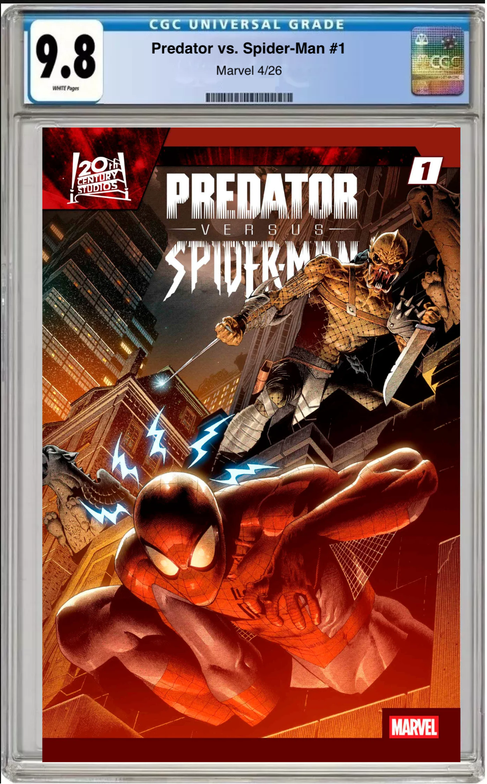 Predator vs. Spider-Man #1 CGC Graded 9.8 - Main Cover
