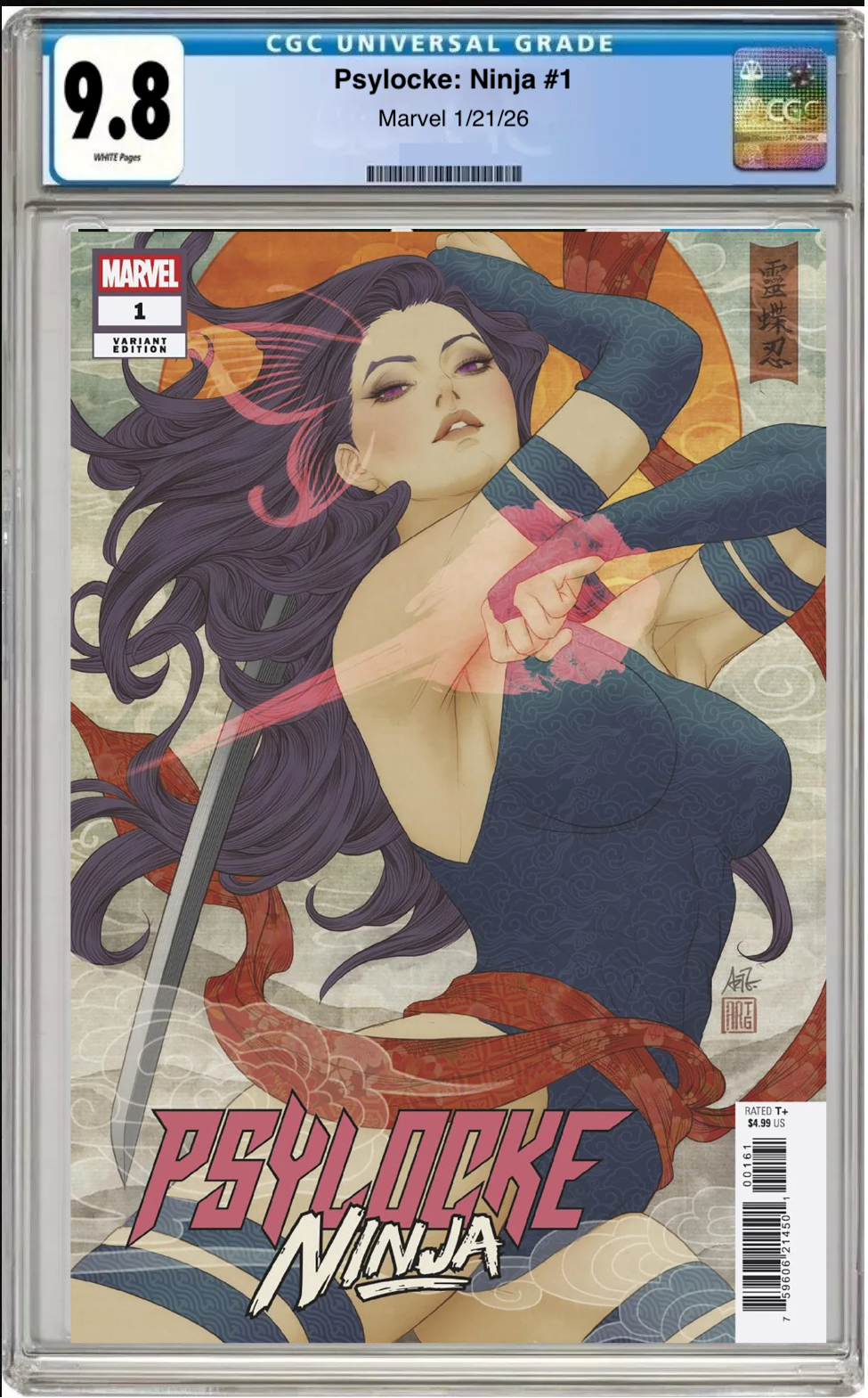 Psylocke: Ninja #1 – CGC Graded 9.8 Artgerm Cover