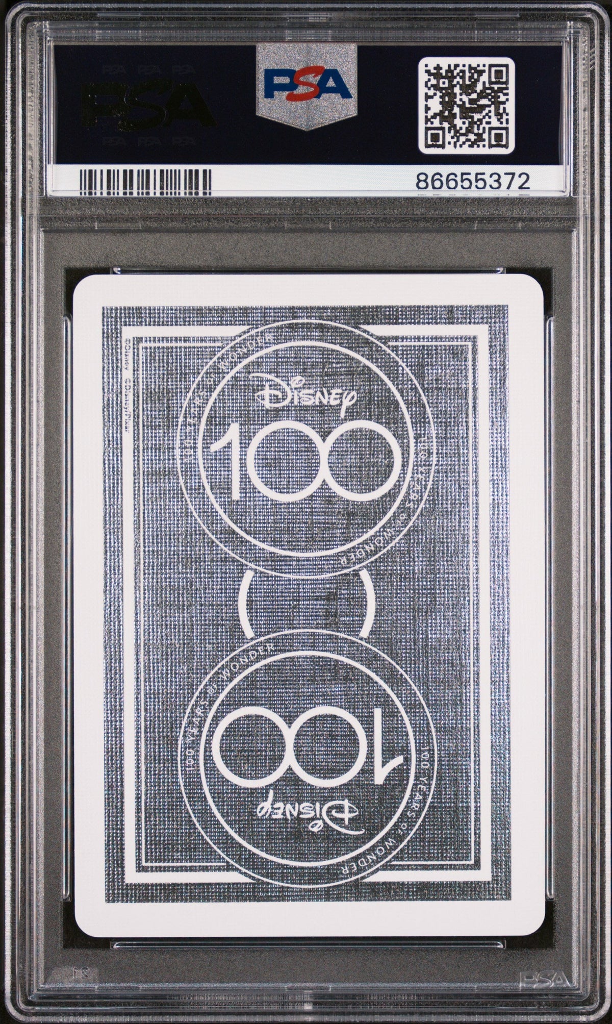 2023 DISNEY 100 PLAYING CARDS MINNIE MOUSE QUEEN OF SPADES PSA 10