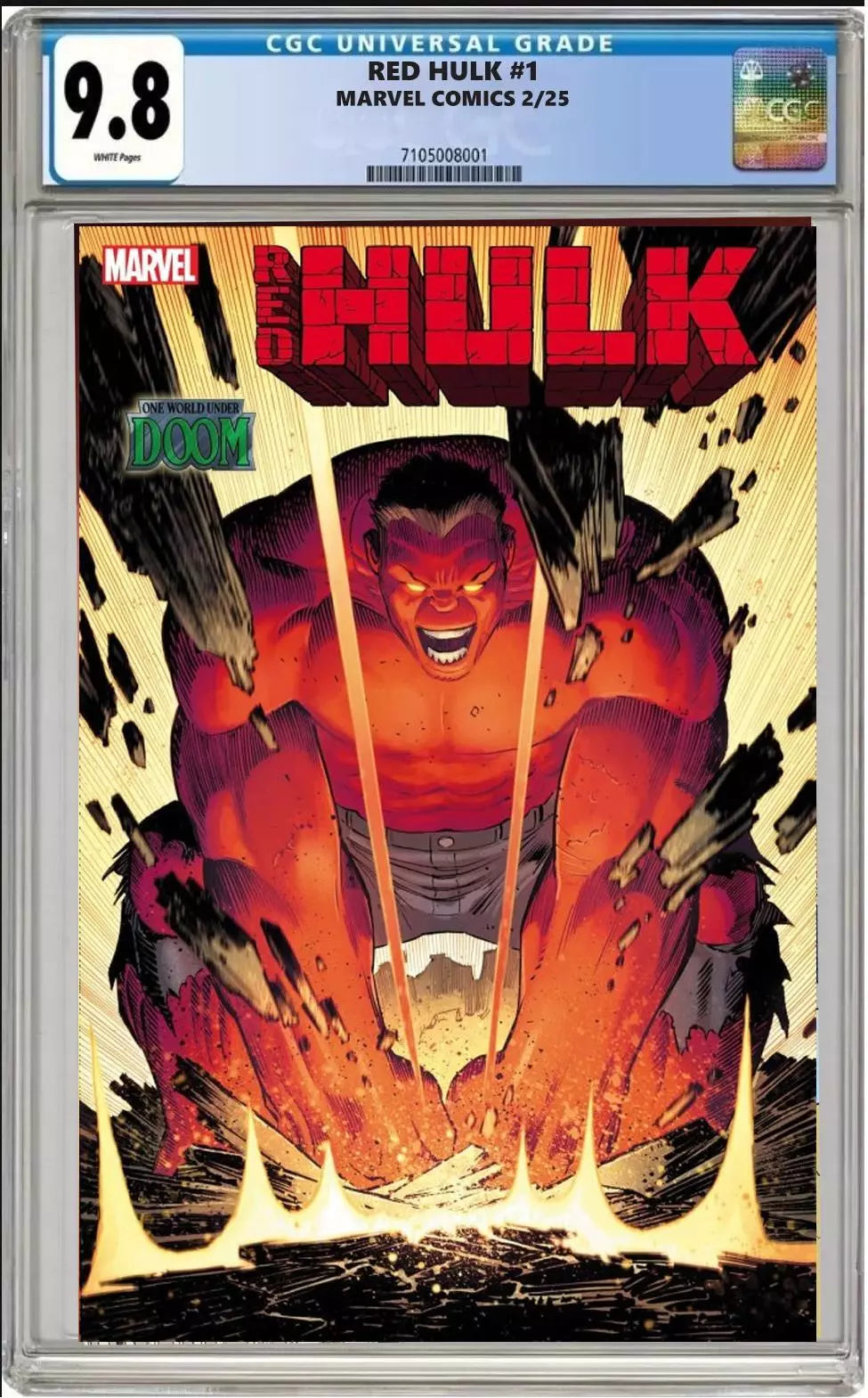 red hulk #1 cgc graded 9.8 john romita jr variant