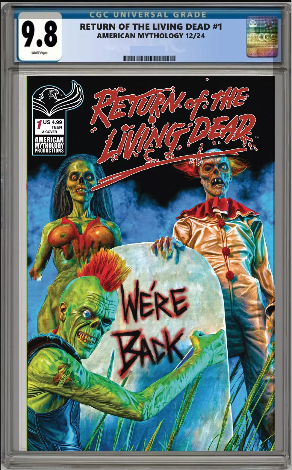 return of the living dead #1 cgc graded 9.8