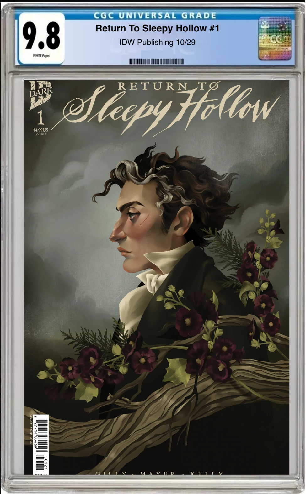 Comic book cover of Return to Sleepy Hollow #1 Cover B with CGC 9.8 grading label.