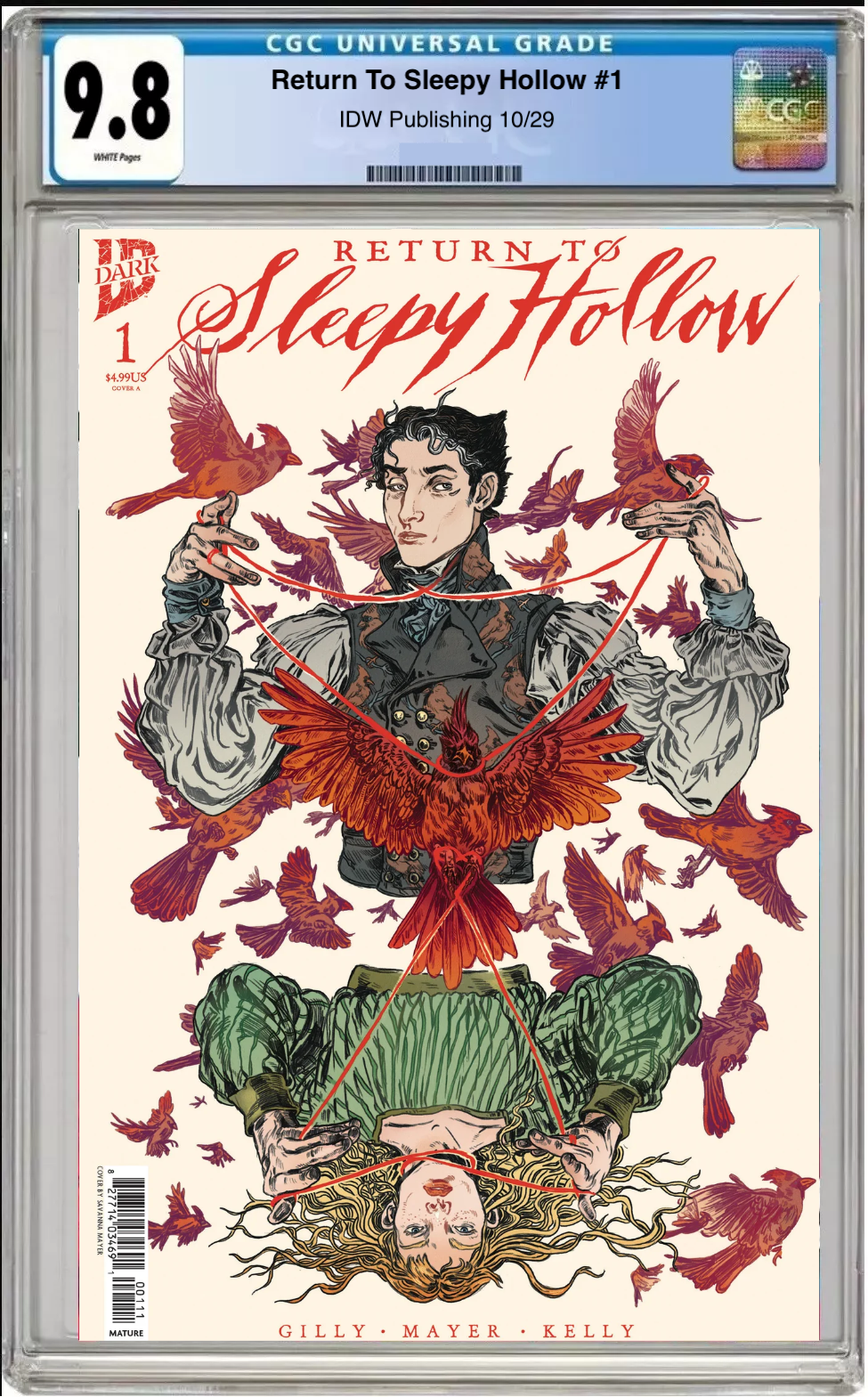 Comic book cover of Return to Sleepy Hollow #1 Main Cover with CGC 9.8 grading label.