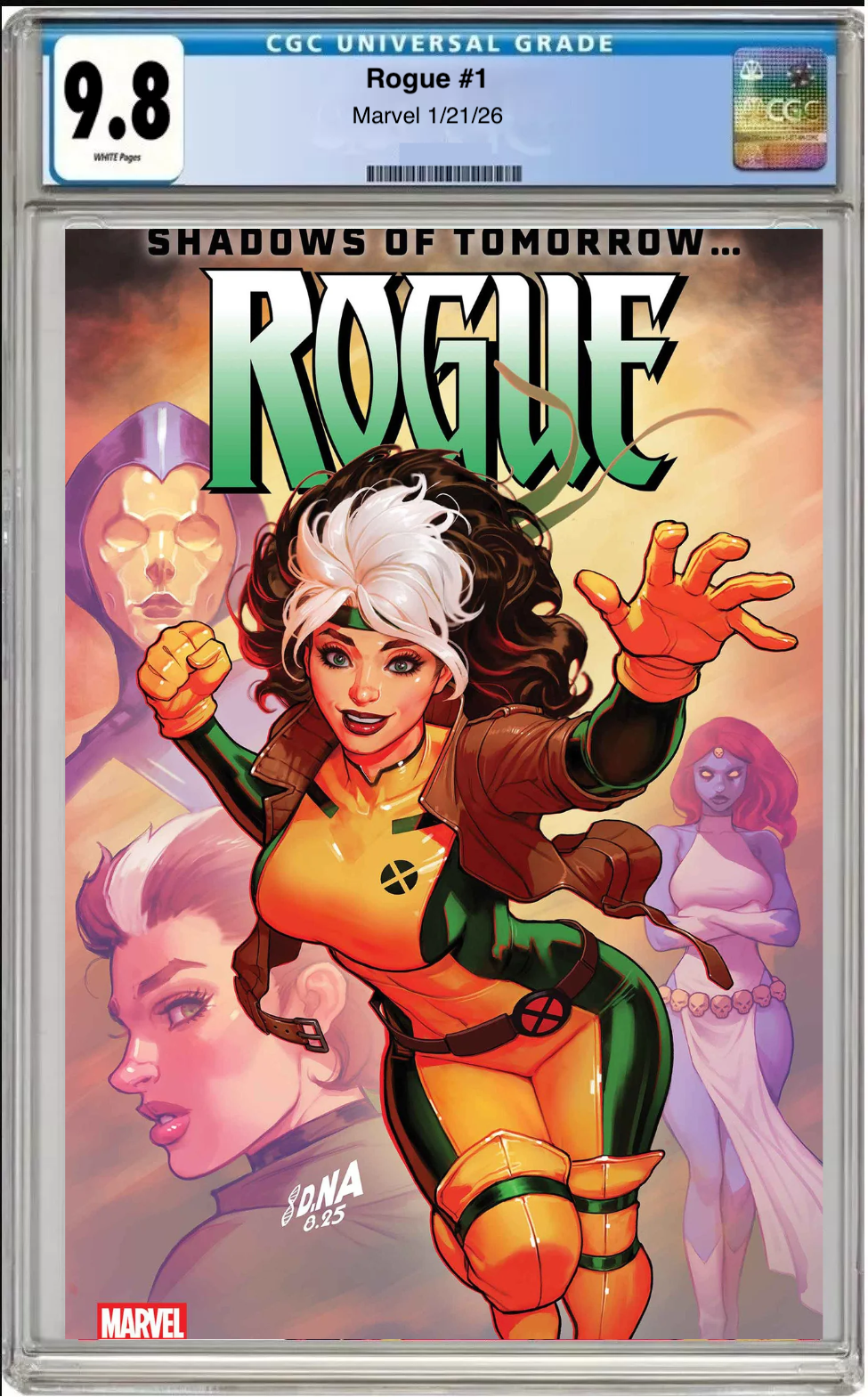 Comic book cover of Rogue #1 Main Cover with CGC grading label.