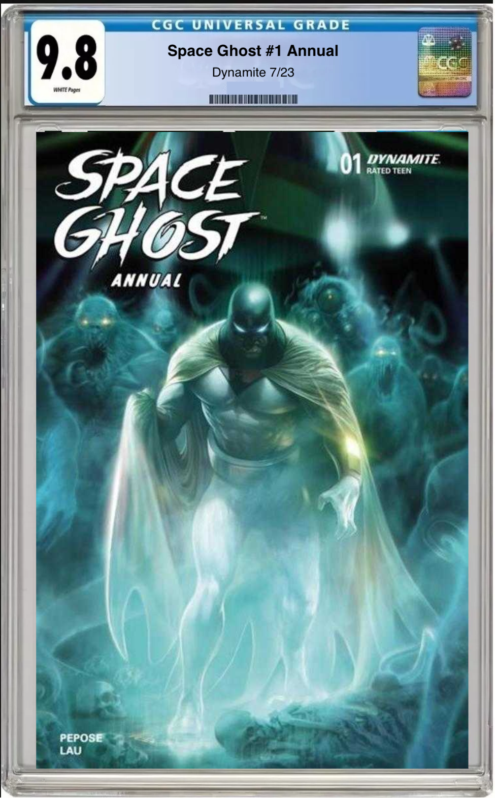 Space Ghost Annual #1 Cover A comic book with CGC 9.8 grading label
