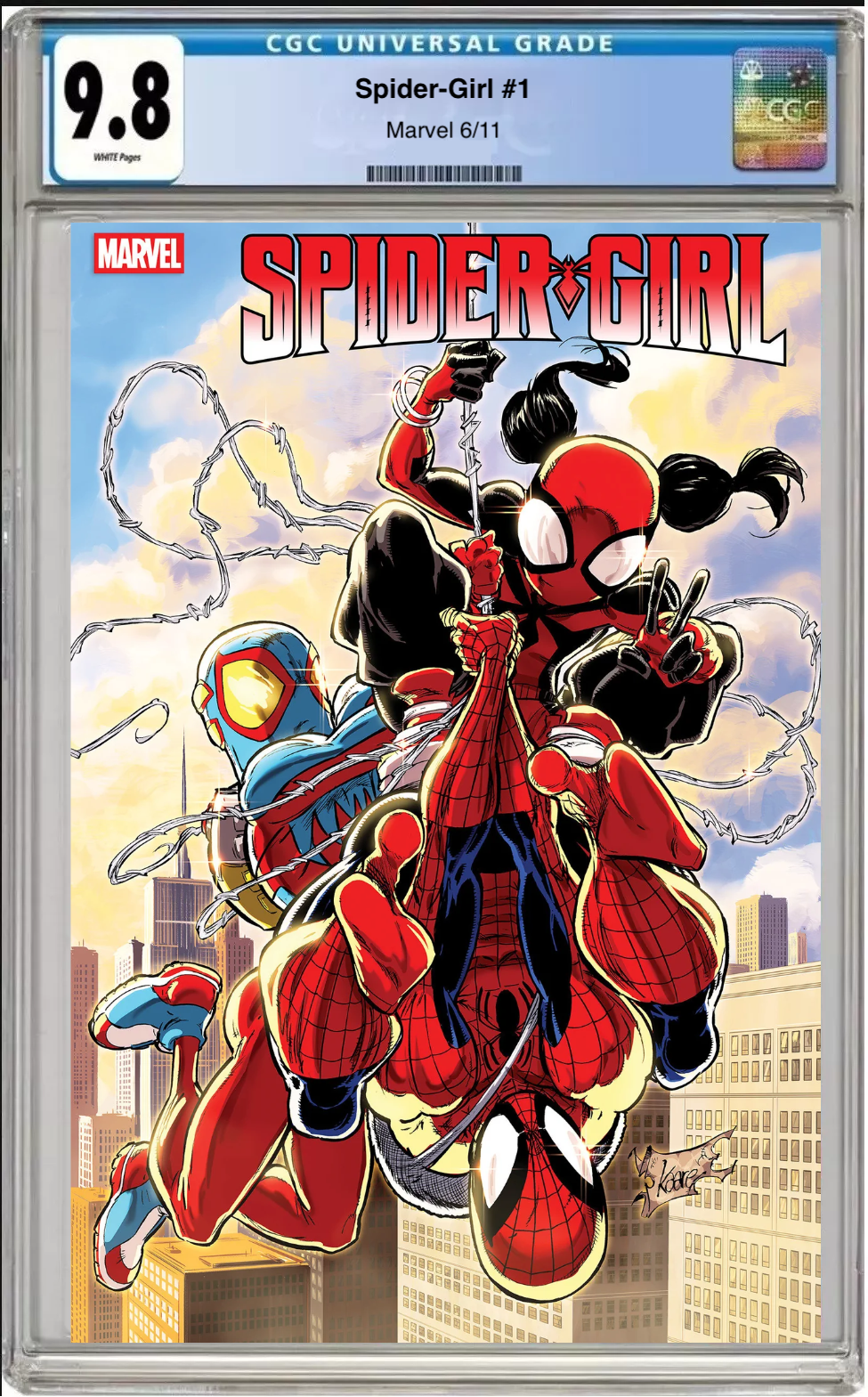 Spider-Girl #1 – CGC Graded 9.8 – Kaare Andrews Foil Cover