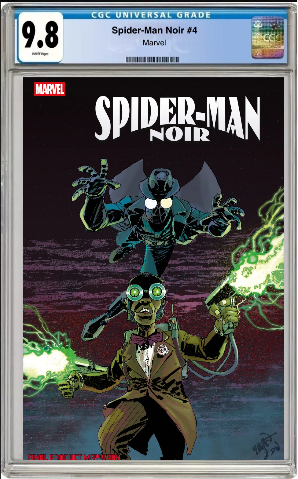 Spider-Man Noir #4 – Cubierta de Erik Larsen clasificada 9.8 por CGC