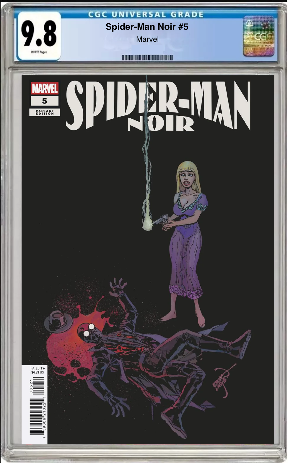 Spider-Man Noir #5 – CGC clasificado 9.8 Portada de Erik Larsen