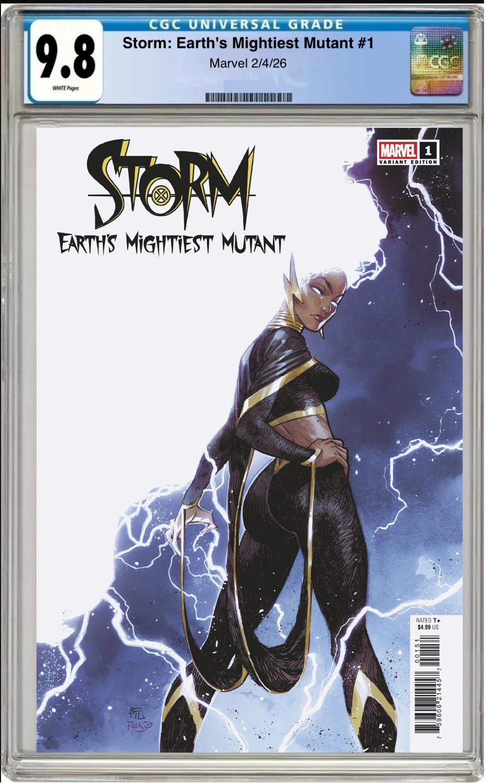 Comic book cover of Storm: Earth’s Mightiest Mutant #1 Dike Ruan Cover with CGC grading label.
