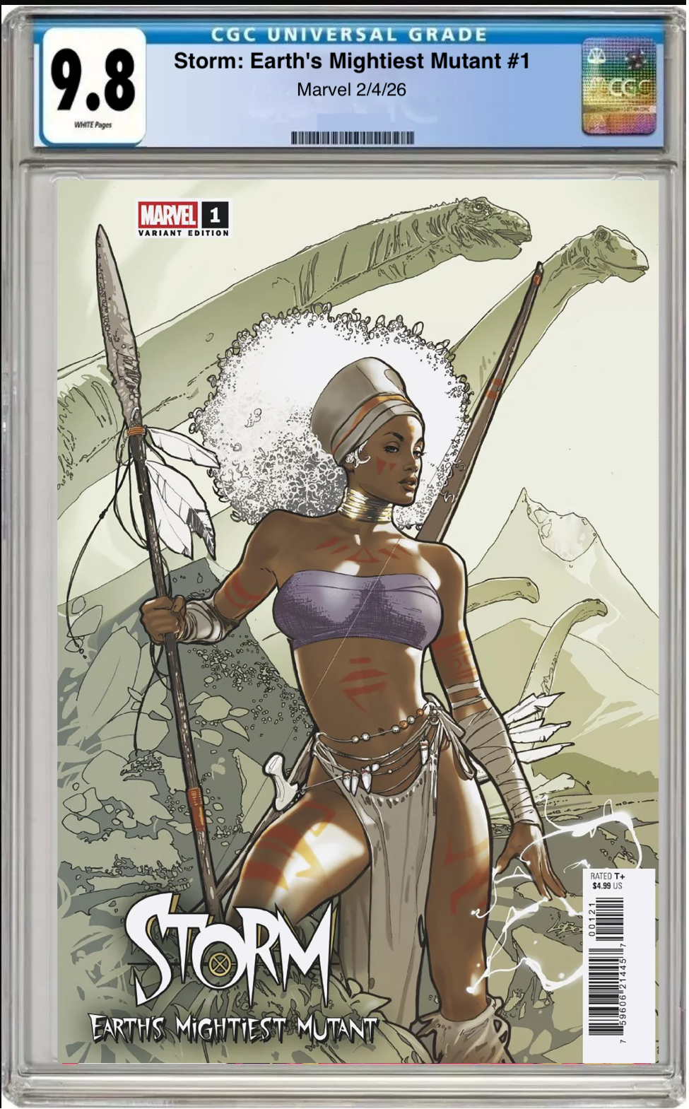 Comic book cover of Storm: Earth’s Mightiest Mutant #1 Pablo Villalobos Cover with CGC grading label.