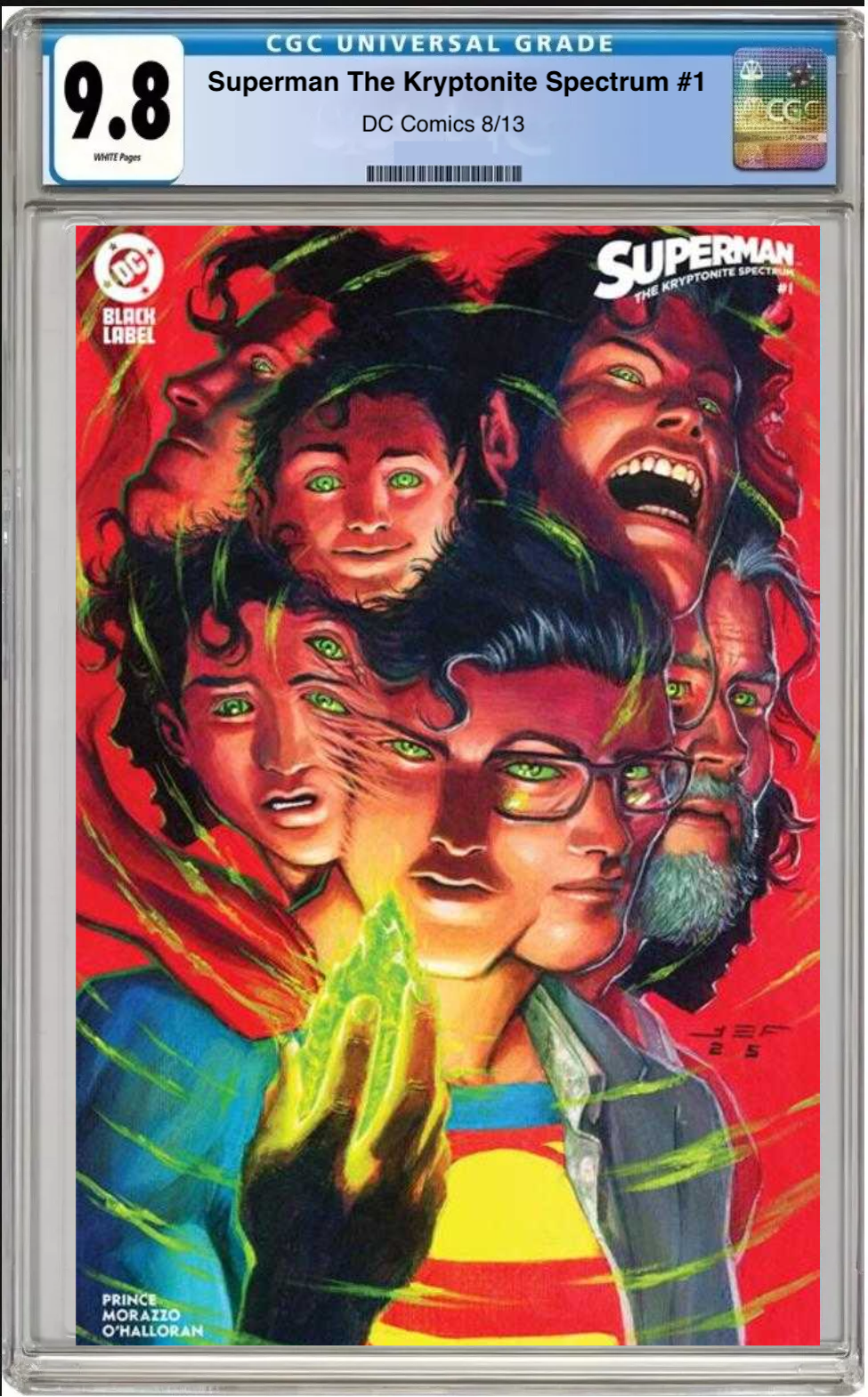 Comic book cover of Superman: The Kryptonite Spectrum #1 Cover C Juan Ferreyra with CGC grading label.