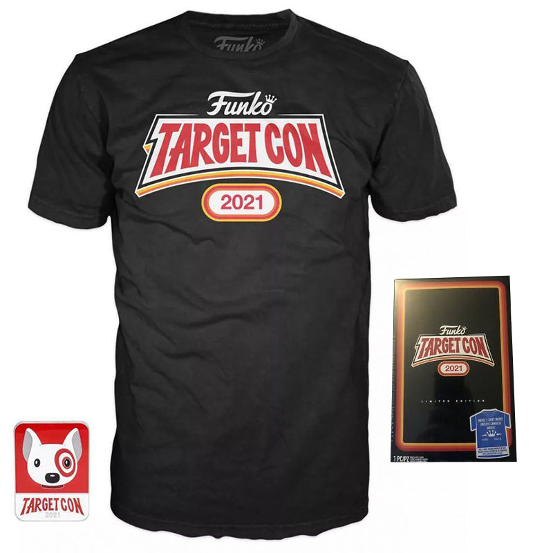 Target Con 2021 T-Shirt &amp; Bullseye Pin (L, Sealed) - 2021 Target Con Exclusive