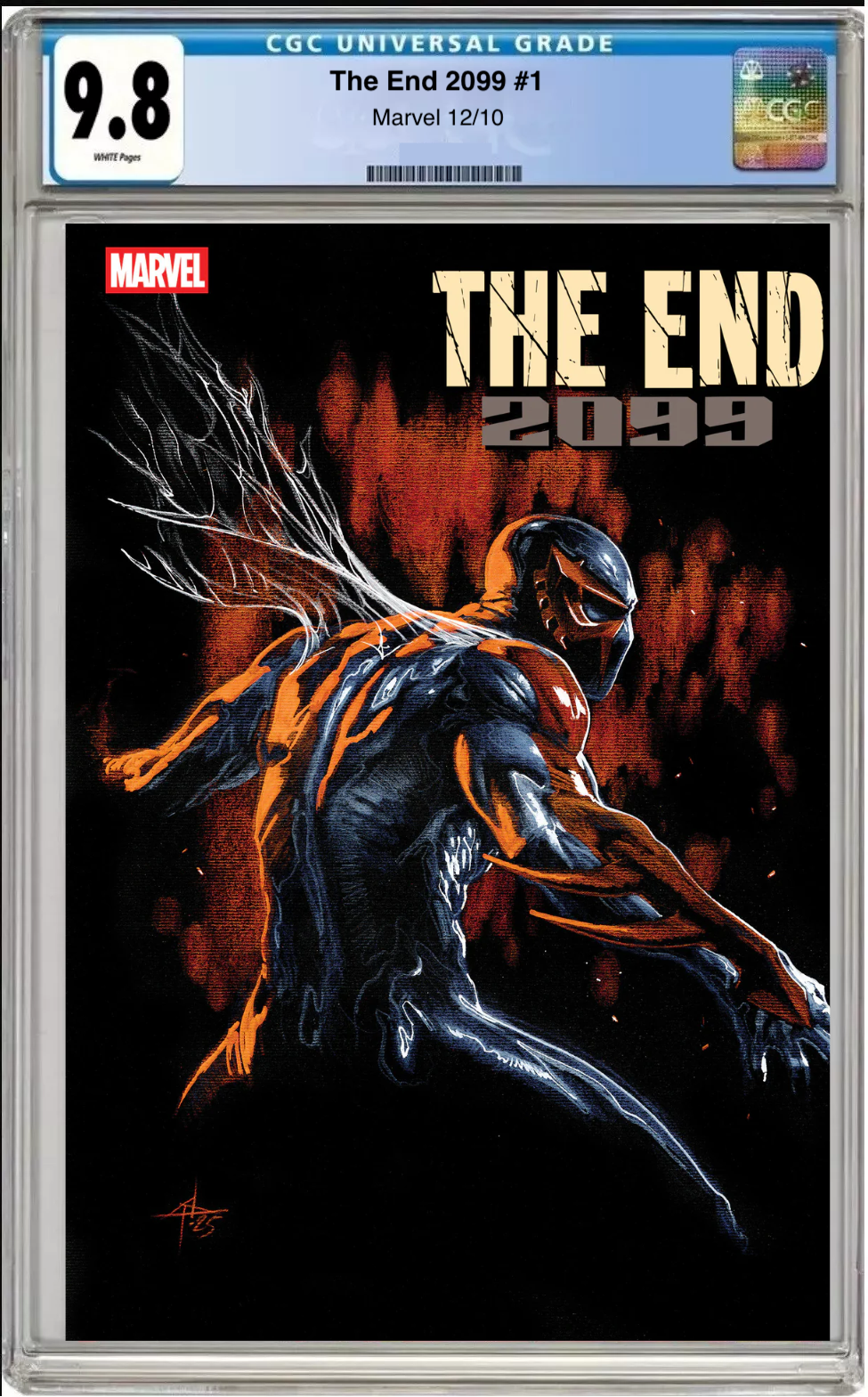 Comic book cover of The End 2099 #1 Gabriele Dell'Otto Cover with CGC grading label.