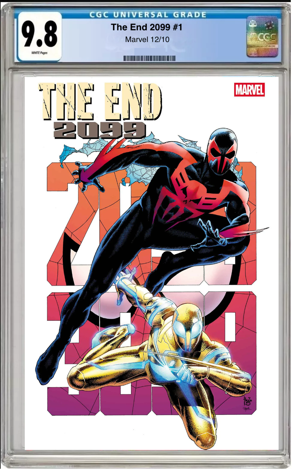 Comic book cover of The End 2099 #1 Paulo Siqueira Cover with CGC grading label.