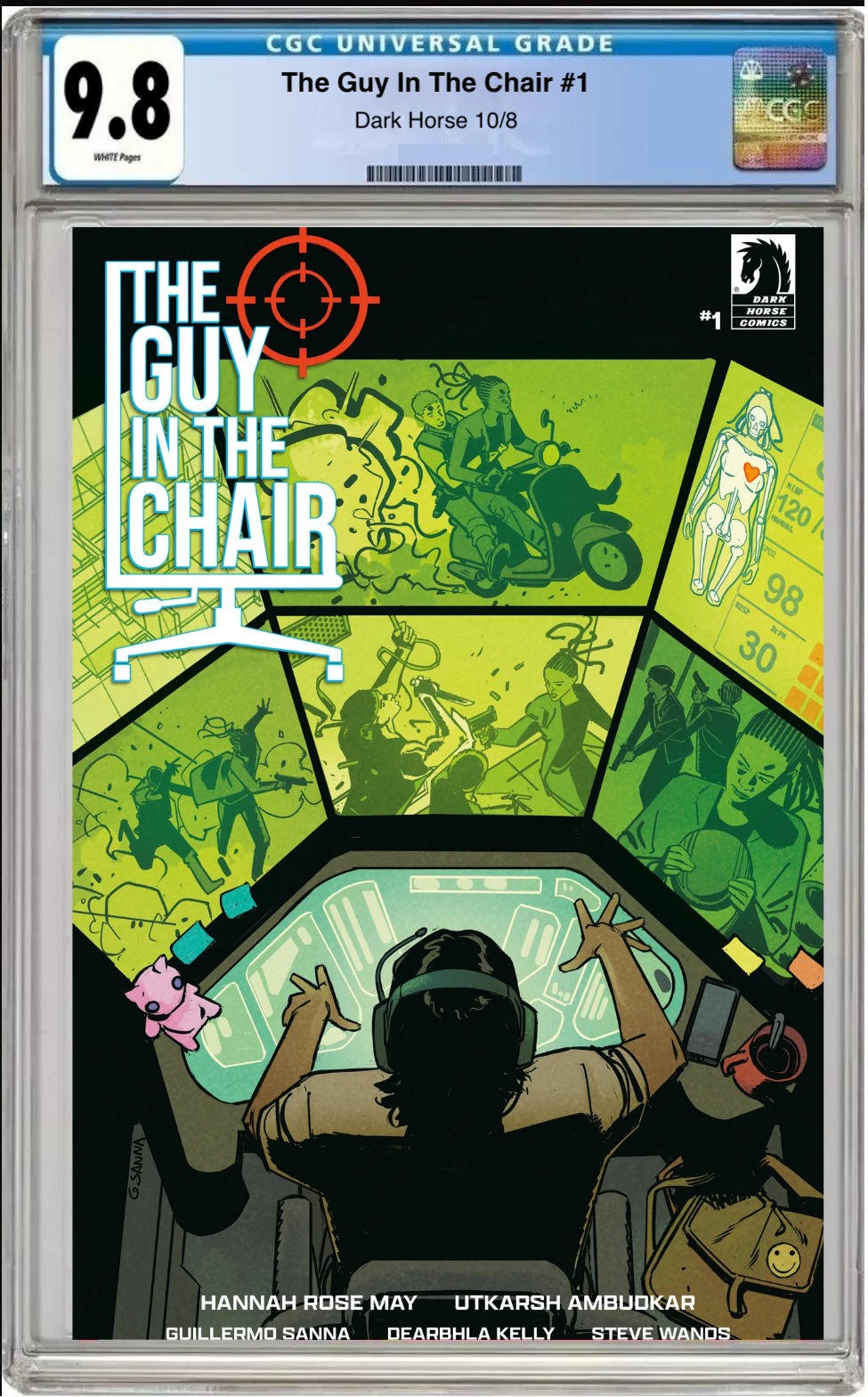 Comic book cover of The Guy in the Chair #1 Main Cover with CGC grading label