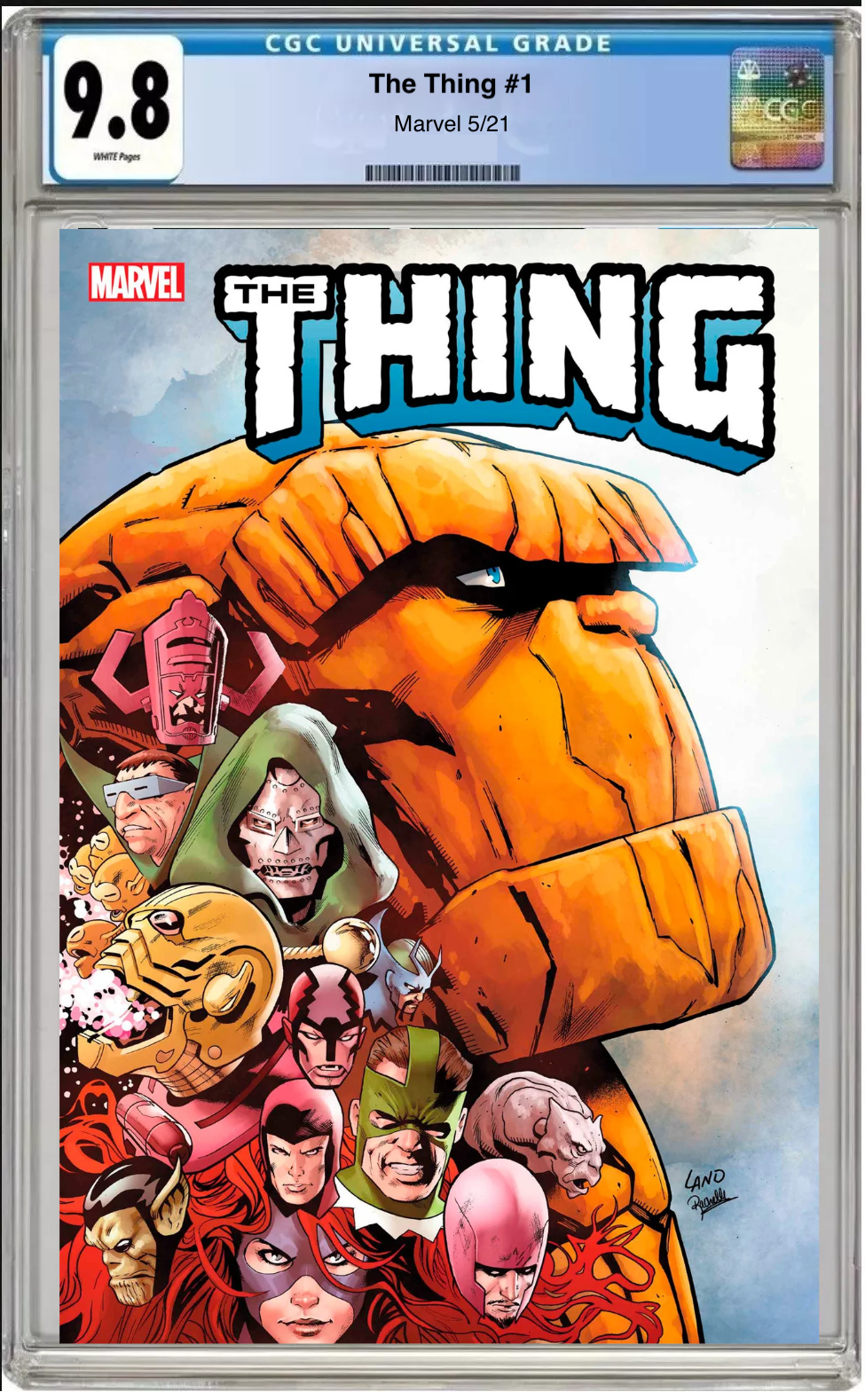 The Thing #1 – CGC Graded 9.8 – Greg Land Cover