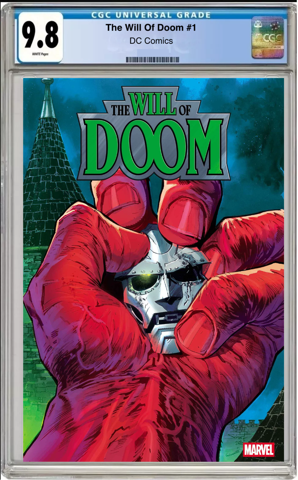 Comic book cover of The Will of Doom #1 Main Cover with CGC grading label.