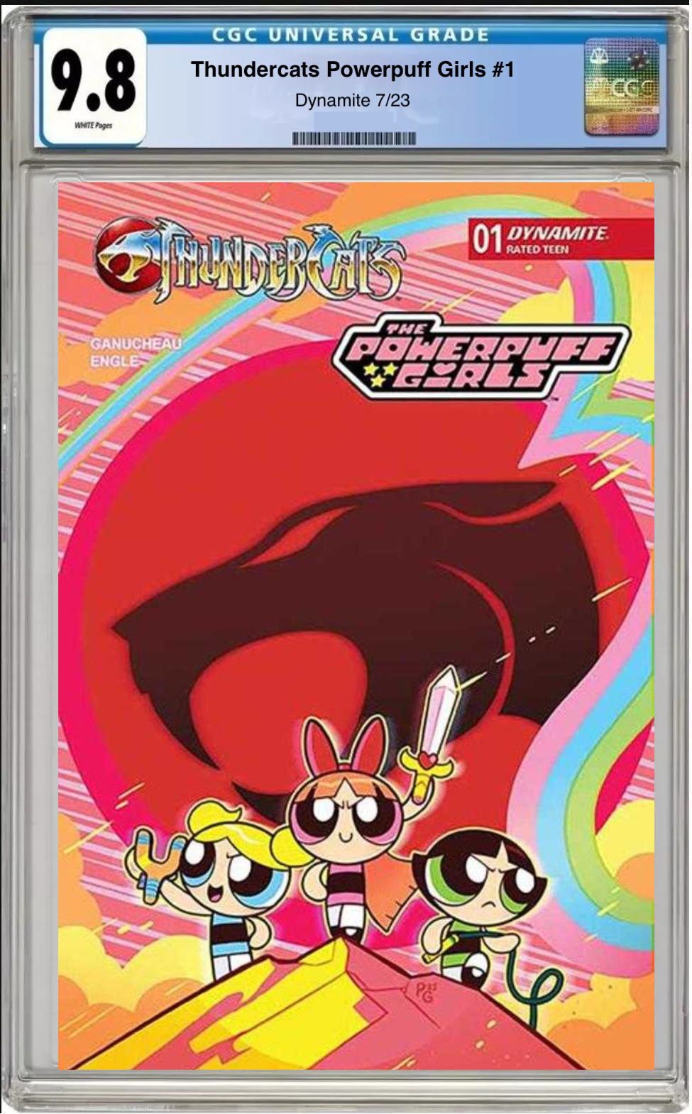 Thundercats Powerpuff Girls #1 Cover A comic book with CGC 9.8 grading label