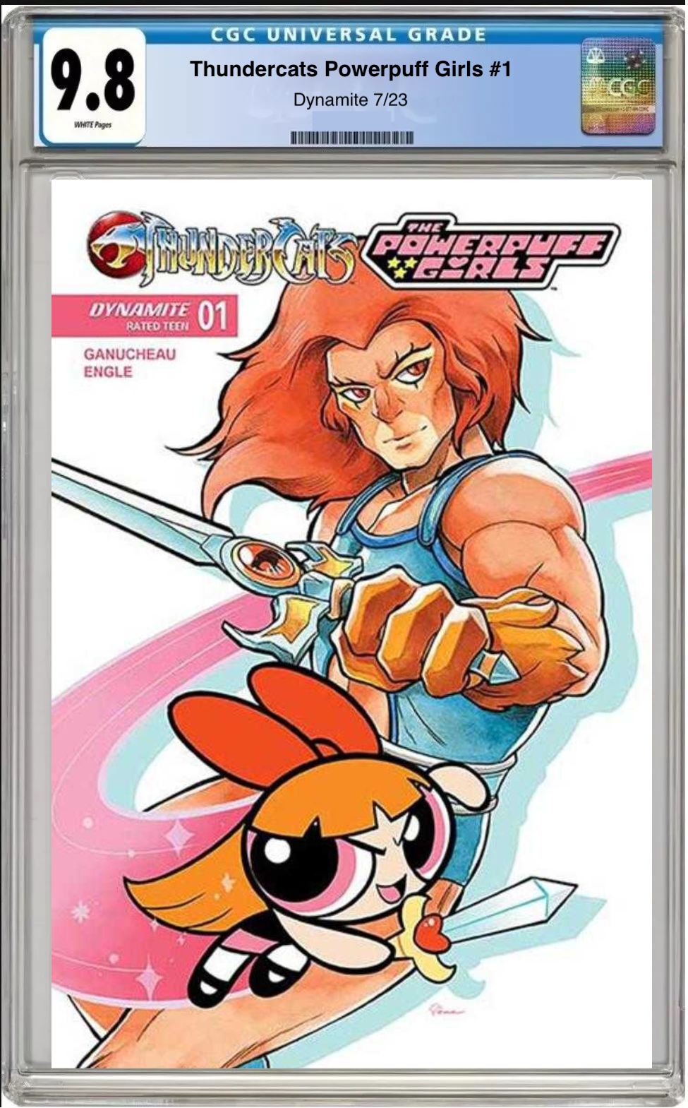 Thundercats Powerpuff Girls #1 Cover D comic book with CGC 9.8 grading label