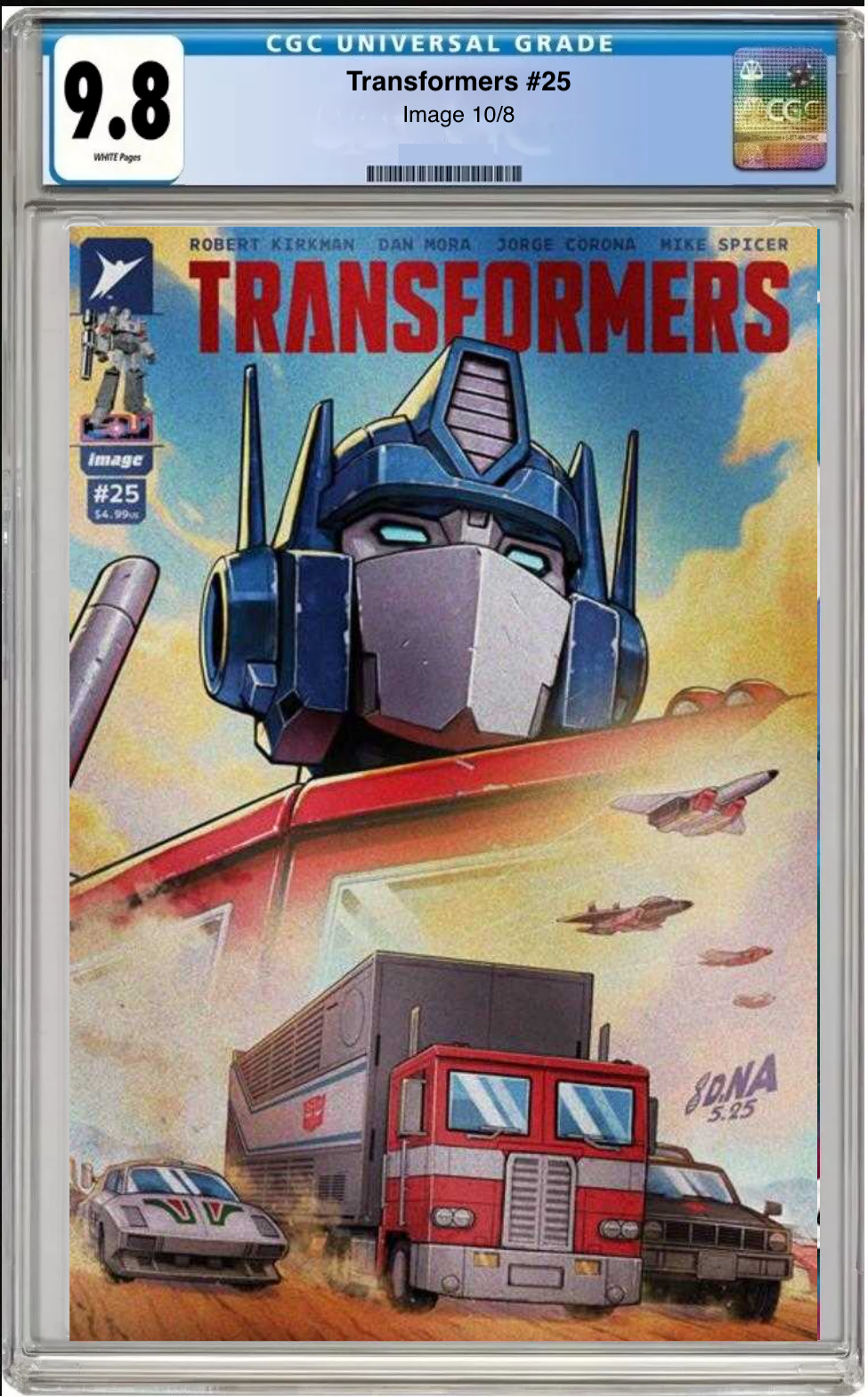 Transformers #25 – CGC Graded 9.8 Cover A