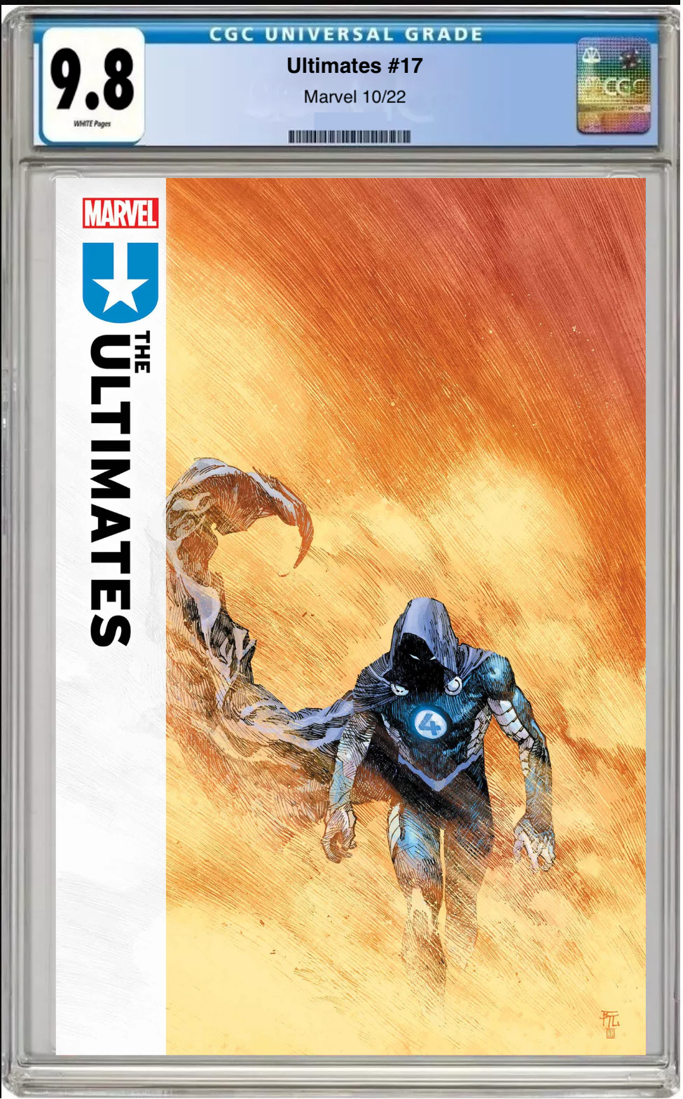 Comic book cover of Ultimates #17 Main Cover with CGC 9.8 grading label.