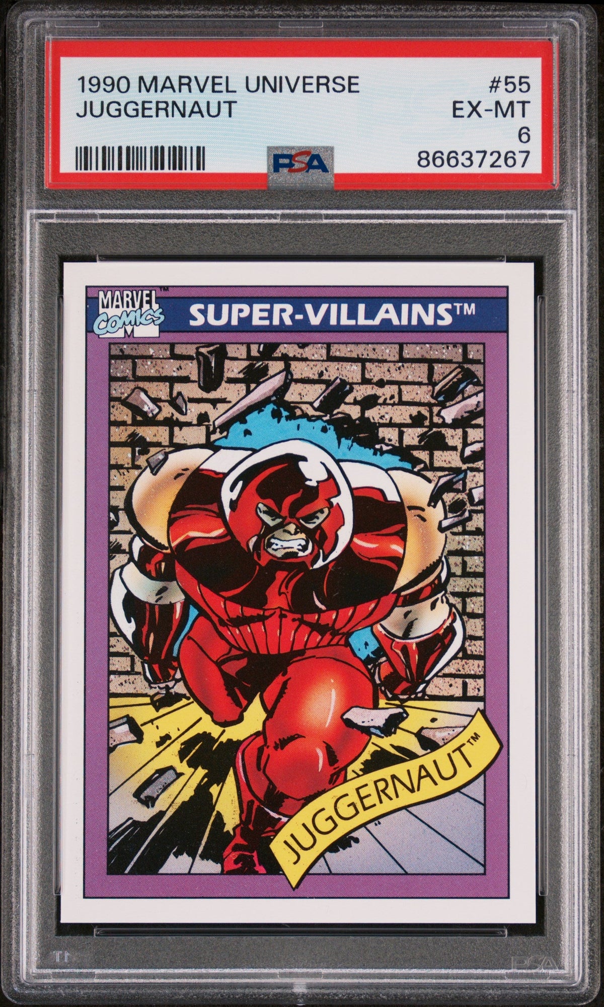 1990 MARVEL UNIVERSE JUGGERNAUT  #55 - PSA 6