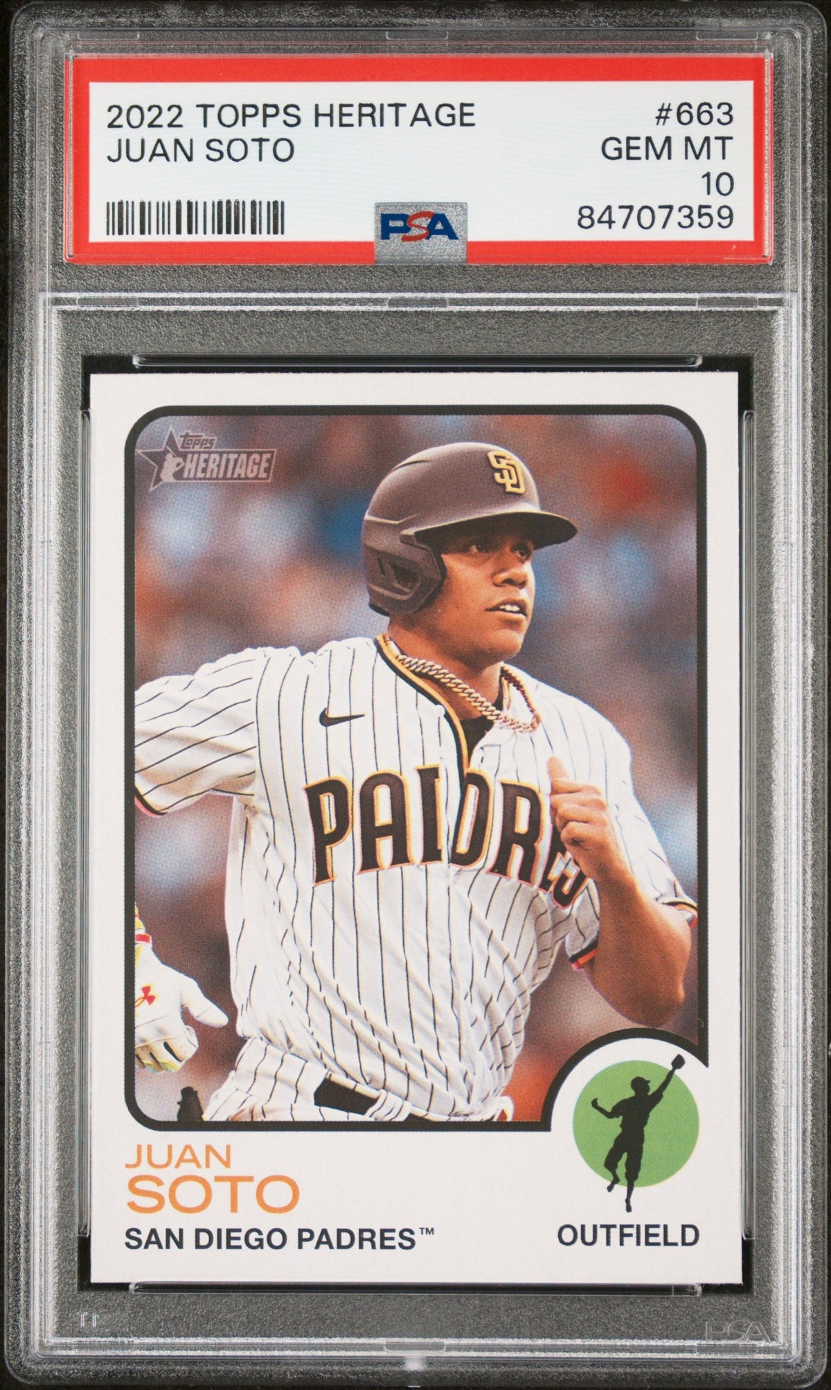 2022 TOPPS HERITAGE JUAN SOTO  #663 - PSA 10